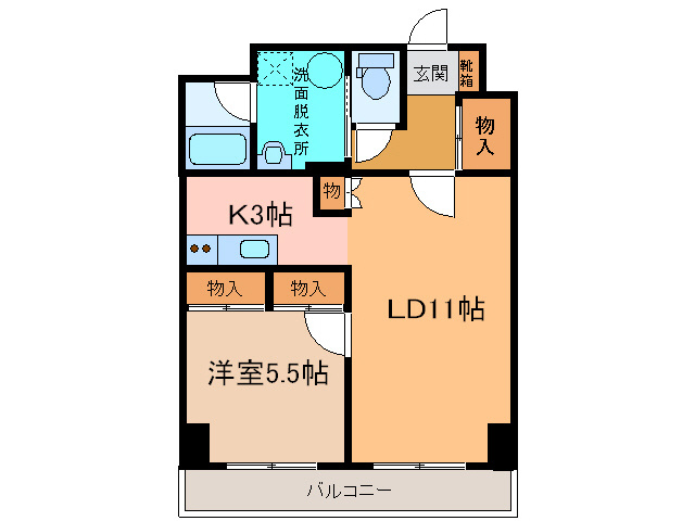 CENTER CTIY5の間取り