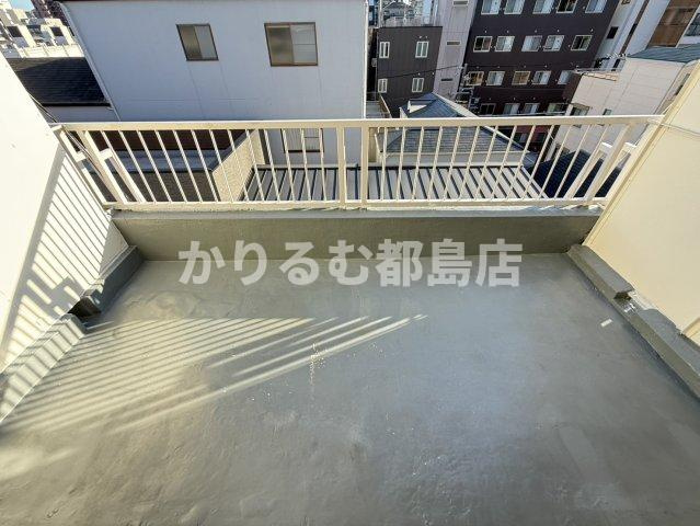 佐伯第2コーポのバルコニー