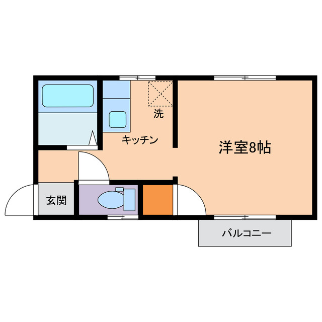 フライハイト島田の間取り
