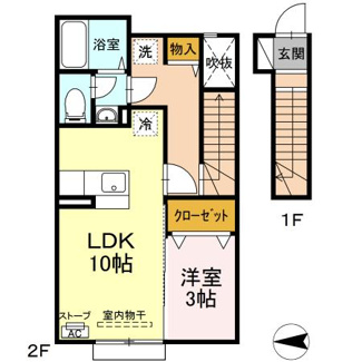 【間取り】 | アムールイン浜田