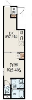 レ・メゾン入谷の間取り|間取りです。
