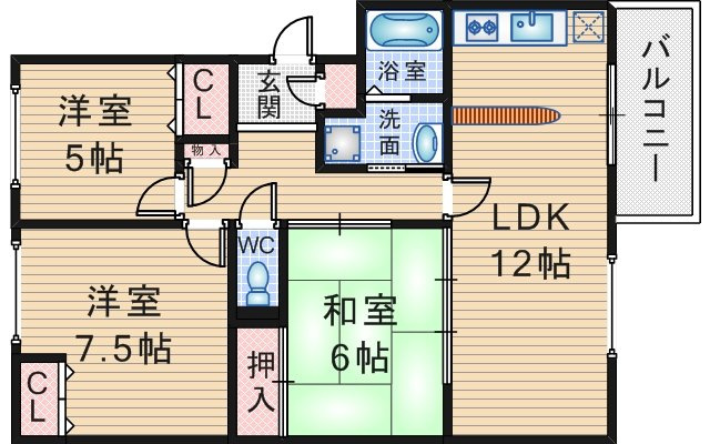 シャルヌーブの間取り