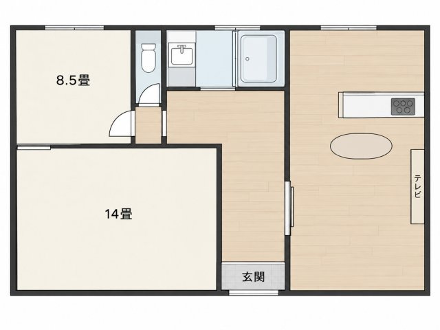 宇都宮市幕田町461-2の間取り