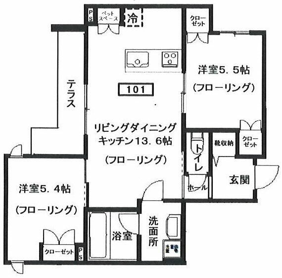 リラクスフォートの間取り