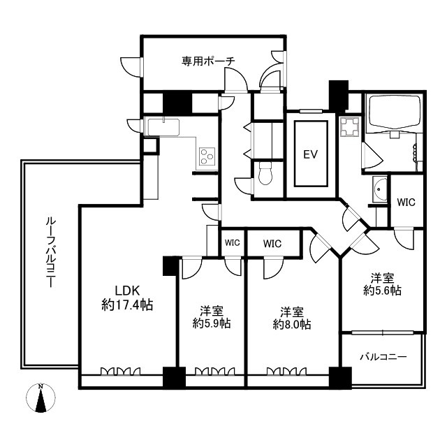 ライオンズシティ中野プラザの間取り
