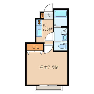 【間取り】 | シルクコートＡ | 間取りです。