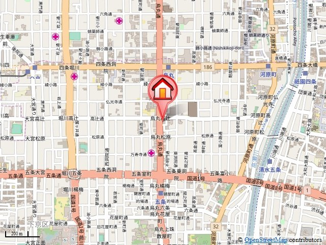サンシティ烏丸高辻の地図