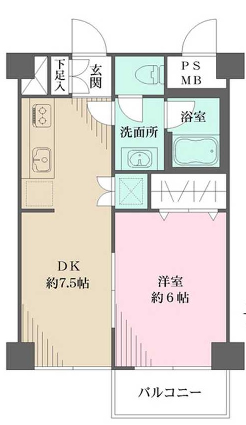 藤和大崎コープの間取り|間取りです。