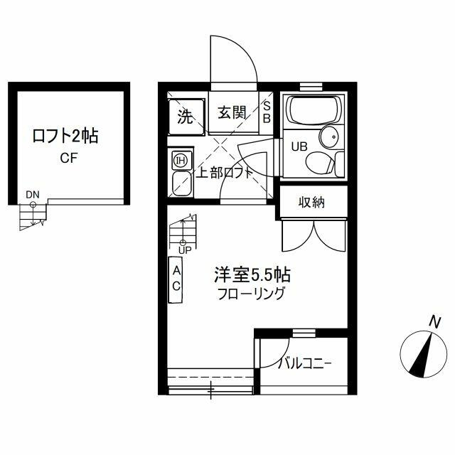 ロフト付き・１Ｋタイプ
