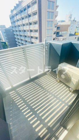 大阪市東淀川区東中島２丁目の賃貸マンションのバルコニー