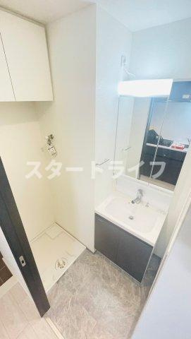大阪市東淀川区東中島２丁目の賃貸マンションの洗面所
