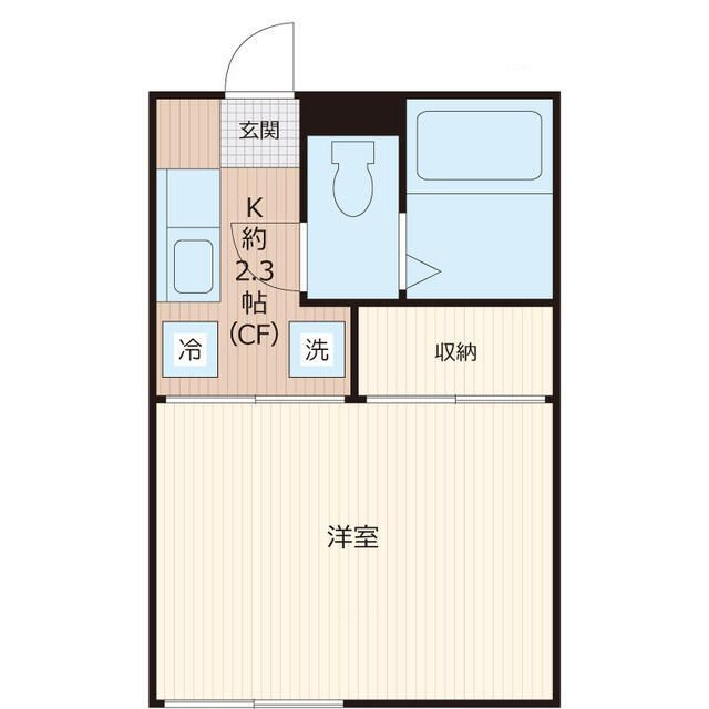 ブリッジハイツの間取り|間取りです。
