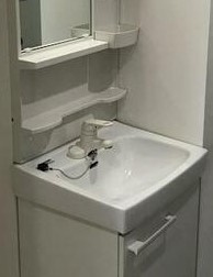 エクステージの洗面所