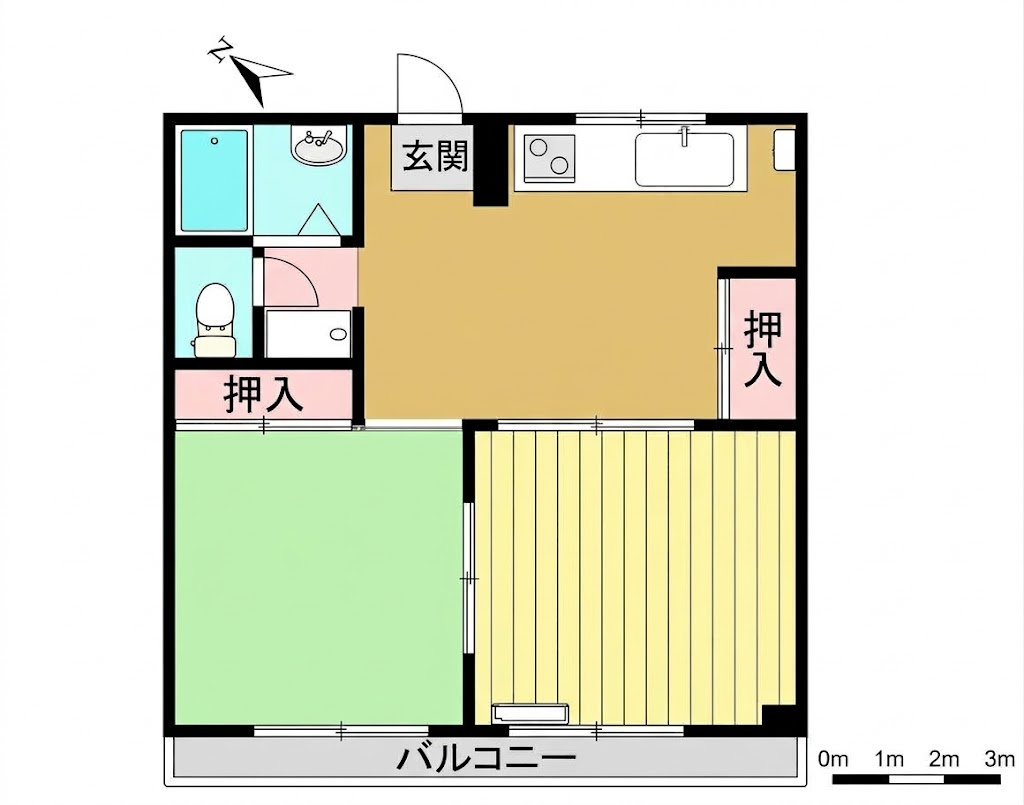ヘブンズ検見川の間取り