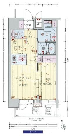 プレサンス難波インフィニティの間取り|プレサンス難波インフィニティ　間取り