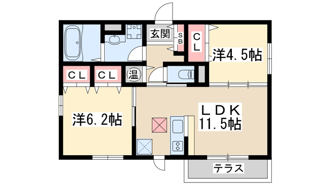 【間取り】 | エルセレーノ江坂イースト