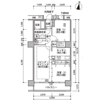 【間取り】 | 東雲キャナルコートCODAN18号棟