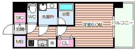 【間取り】 | レオンコンフォート都島Ⅱ