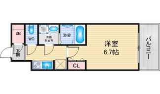 【間取り】 | S-RESIDENCE名駅北bling | 略図の為、現状優先