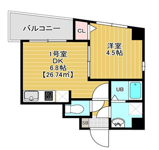 メゾンドシエルⅧの間取り