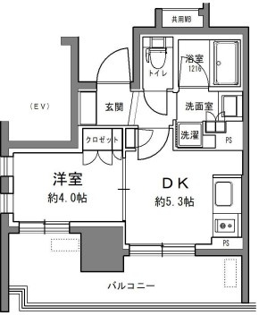 ライオンズアイル渋谷松濤の間取り