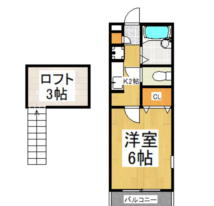 グローリーハイツⅠの間取り