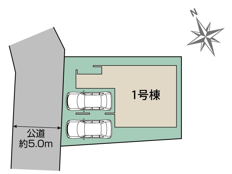 大府市共西町6丁目127番『仲介手数料無料』新築一戸建て・建売の区画図