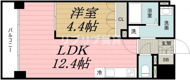 セザン新町の間取り