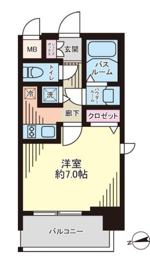スワンズシティ北堀江の間取り