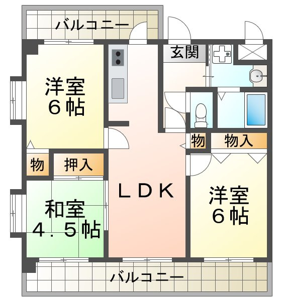 ポート・パレの間取り