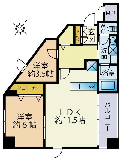 文京目白台ハイツの間取り