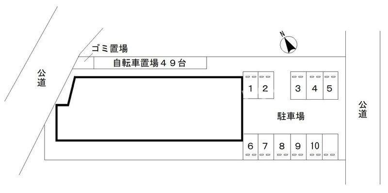 ＬＥＯ伍拾伍番館の区画図