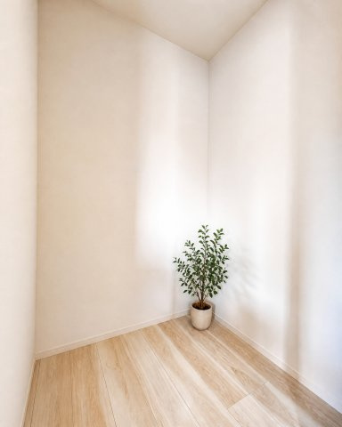 草加市手代２丁目　新築分譲住宅　限定１邸の収納|【WIC（ウォークインクローゼット）】
洋服だけではなくバッグ・アクセサリー・スーツケース・靴なども収納することができ、身に付けるものをまとめて管理することができます※写真は施工例です
