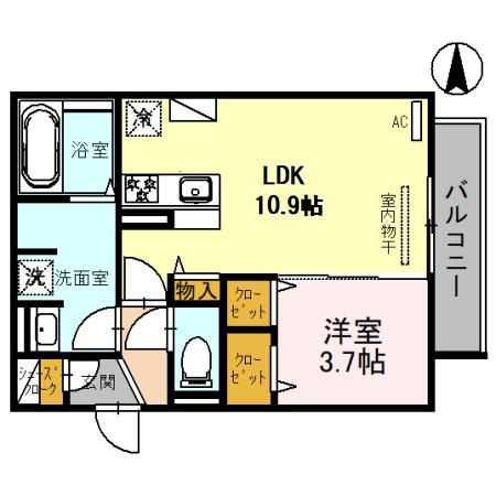 Clashist平野西Eastの間取り