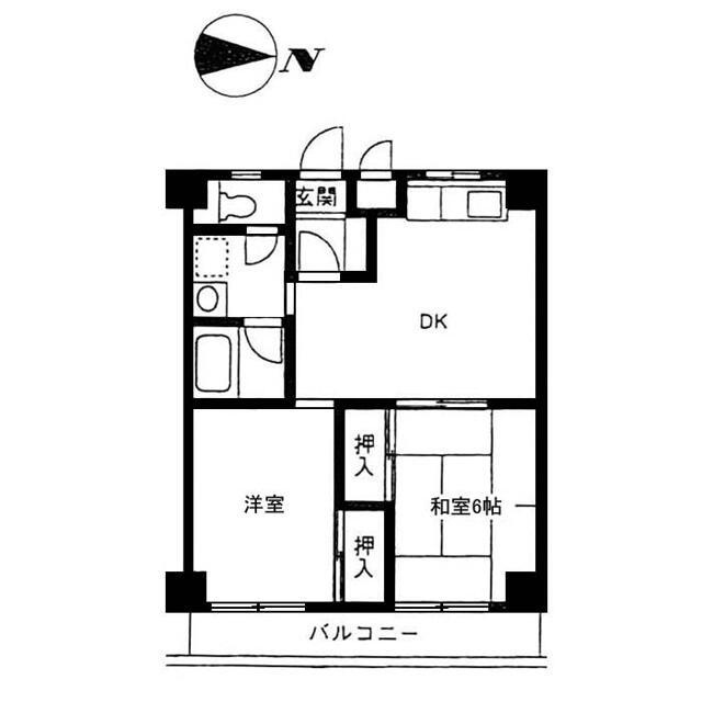 中島ＩＣハイツの間取り|間取り
