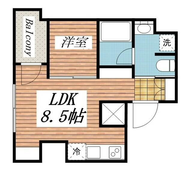 パークルール神田司町ロンドの間取り|間取りです。