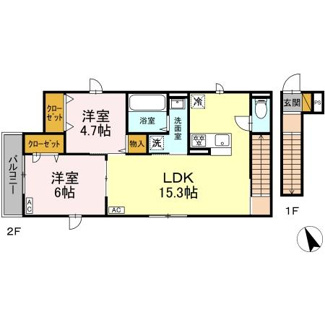 【間取り】 | 江戸川ほとり　友