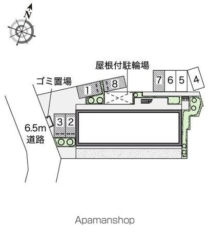レオパレスピュアライズパートⅡの区画図