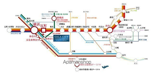 横浜市神奈川区反町１丁目の賃貸マンションの周辺