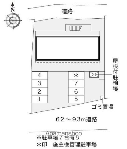 レオパレスアプリーレの区画図