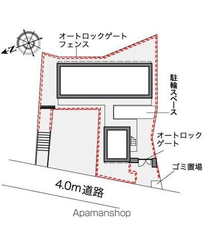 レオパレスＦＵＫＡＷＡⅡの区画図