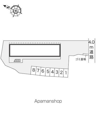 レオパレスフジの区画図
