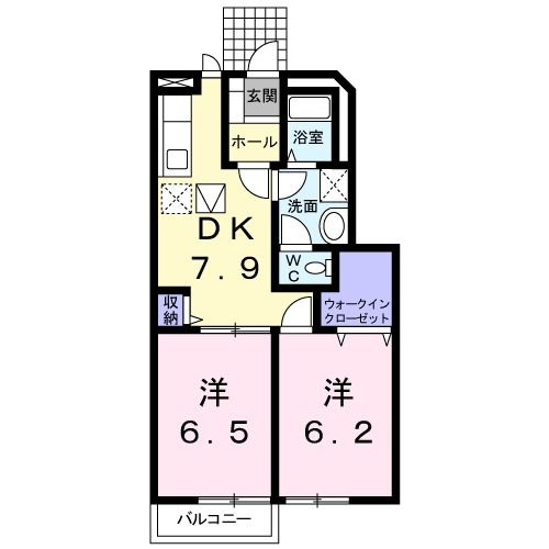 エントピア名和北Ｃの間取り