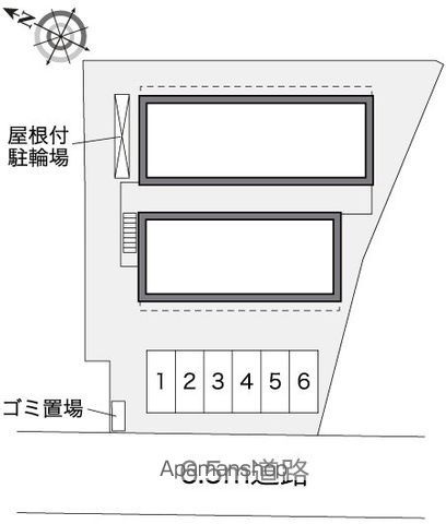 レオパレス三ツ沢上町の区画図