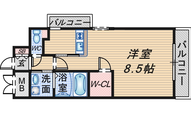アンソレイユの間取り