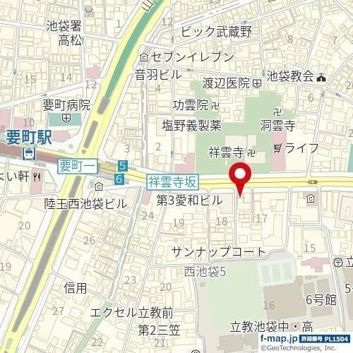 ステージファースト西池袋の地図