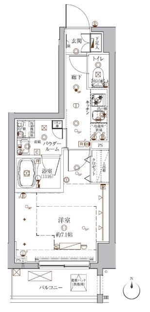 クレイシア入谷の間取り