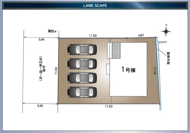 クレイドルガーデン小松島市南小松島町第1の区画図