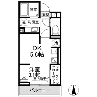 【間取り】 | セジュール春日町１