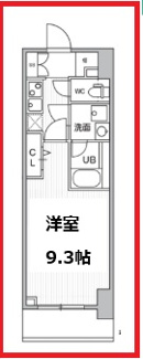 【間取り】 | ザ　パームス熊野前
